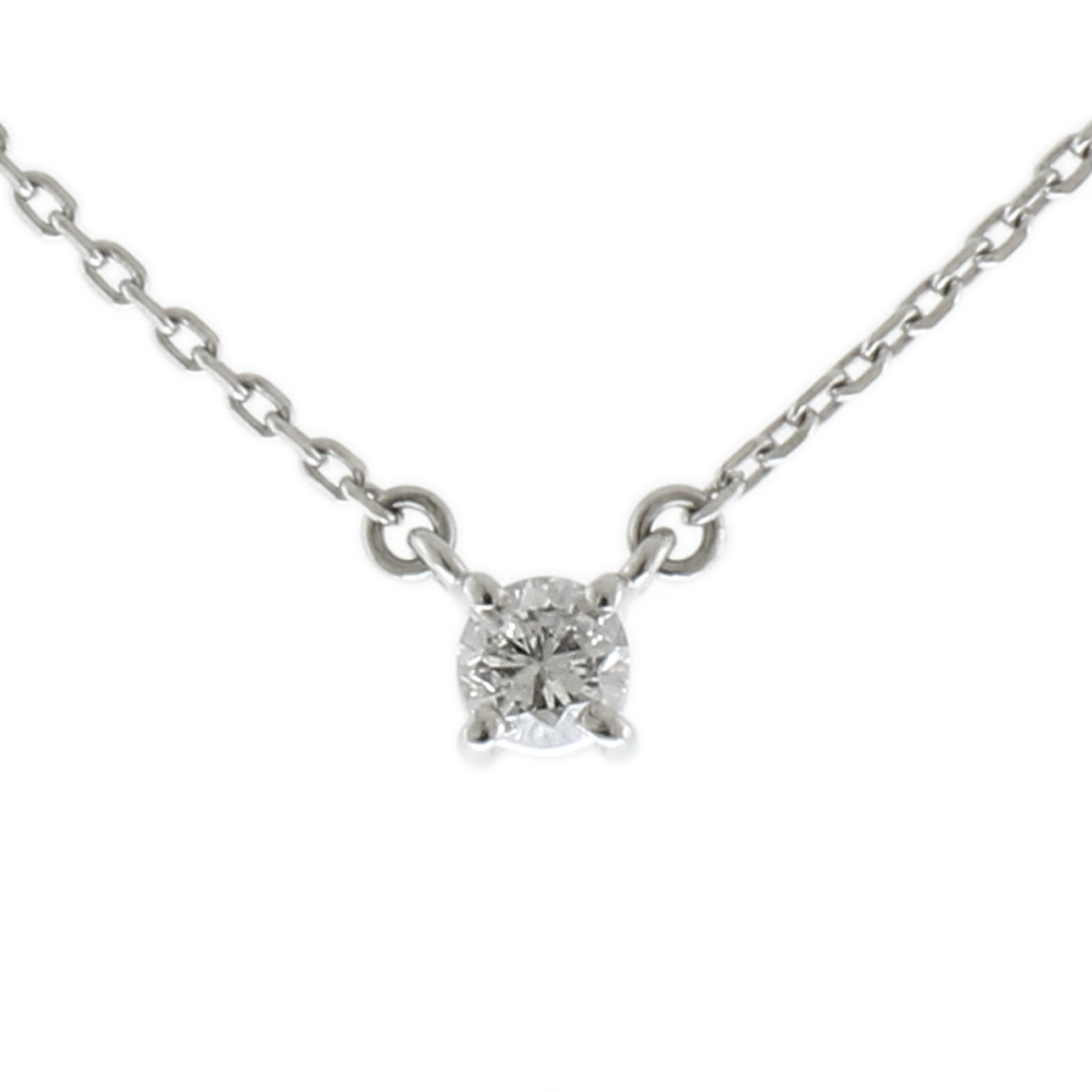 Tasaki Necklace Pt850 Platinum Diamond Silver